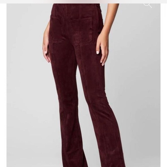 BLANK NYC faux suede boot cut pants with side zipper Size 27, NWT - Picture 3 of 13